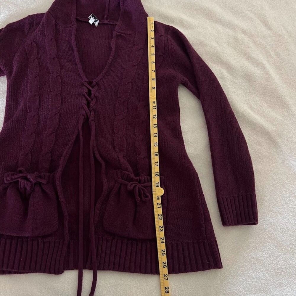 Women's Carducci Cable Knit Hoodie Cardigan, Size S - Picture 7 of 8